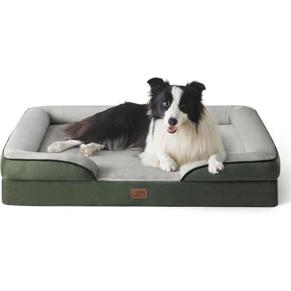 Orthopädisches Hundebett L 89x63cm Tannengrün