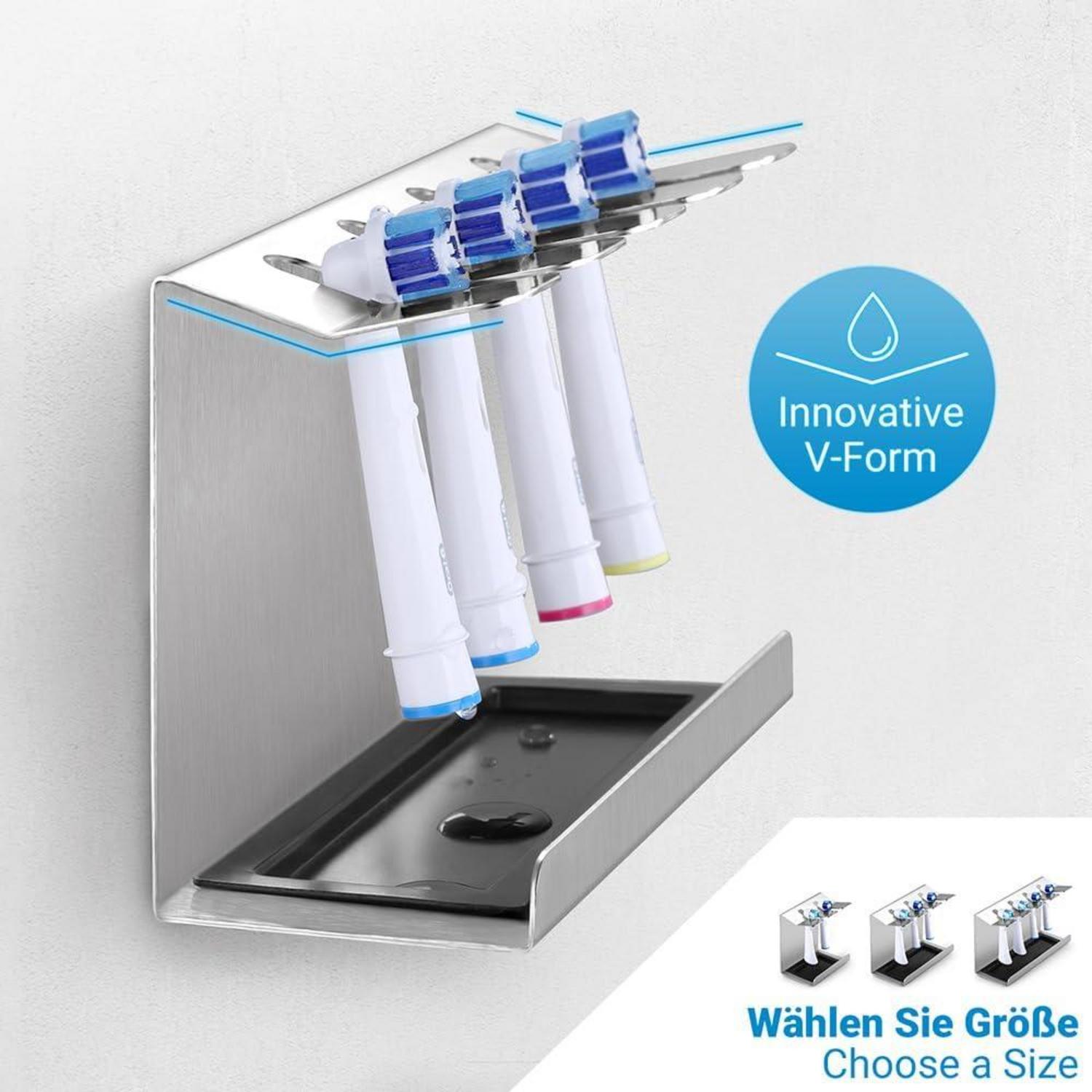 Edelstahl Zahnbürstenhalter für Oral-B, Philips Sonicare
