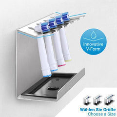 Edelstahl Zahnbürstenhalter für Oral-B, Philips Sonicare