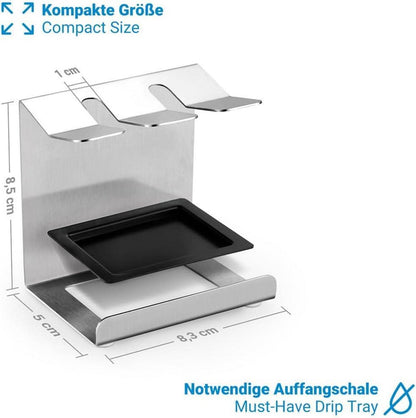 Edelstahl Zahnbürstenhalter für elektrische Zahnbürstenköpfe mit