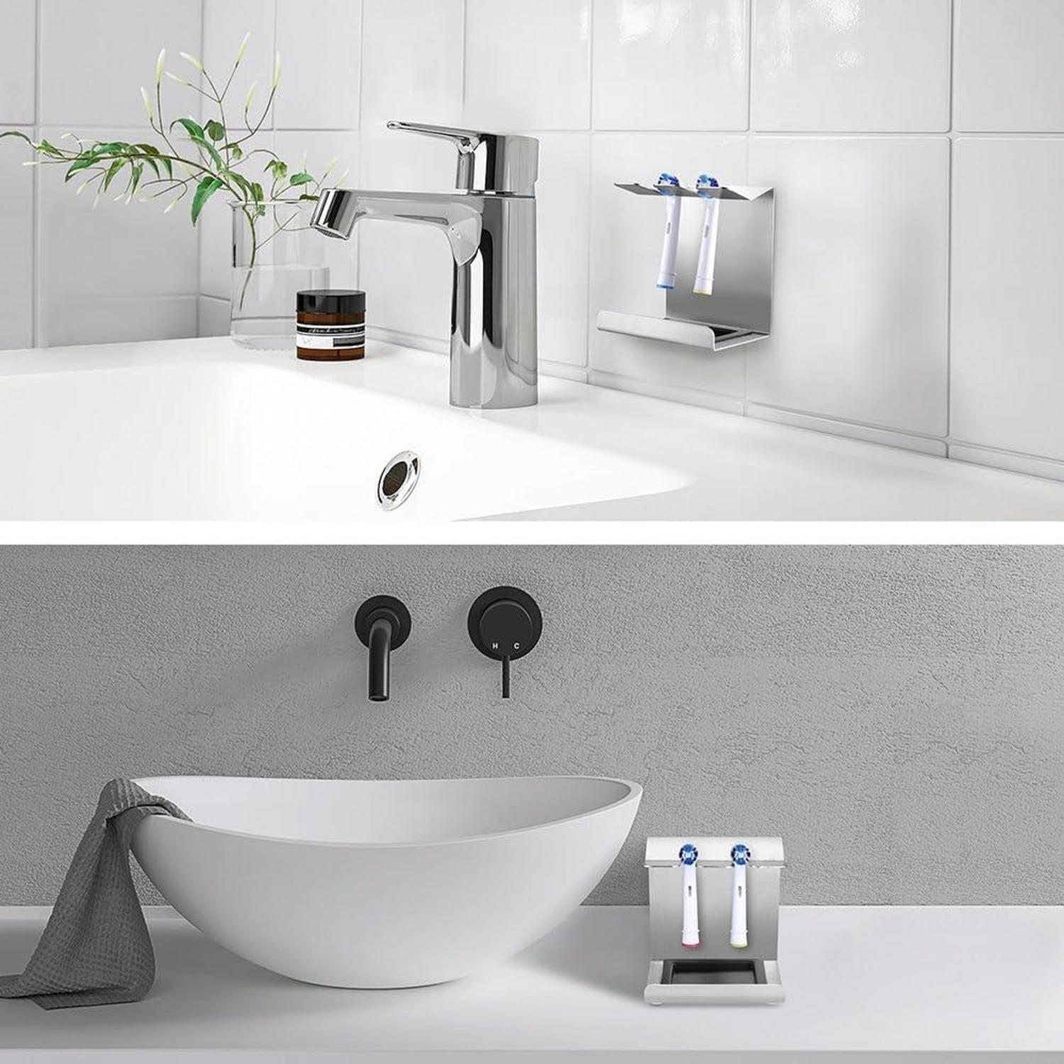 Edelstahl Zahnbürstenhalter für Oral-B iO Sonicare | Aufsteckbürsten
