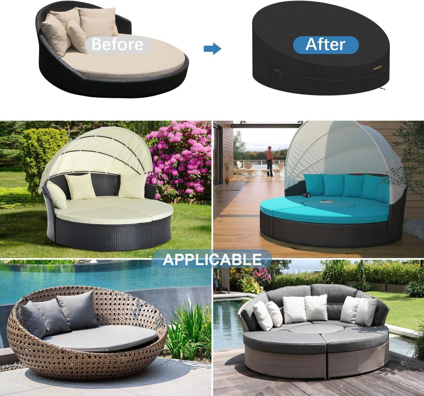 Schutzhülle Sonneninsel 190x90/50cm Wasserdicht Oxford-Gewebe