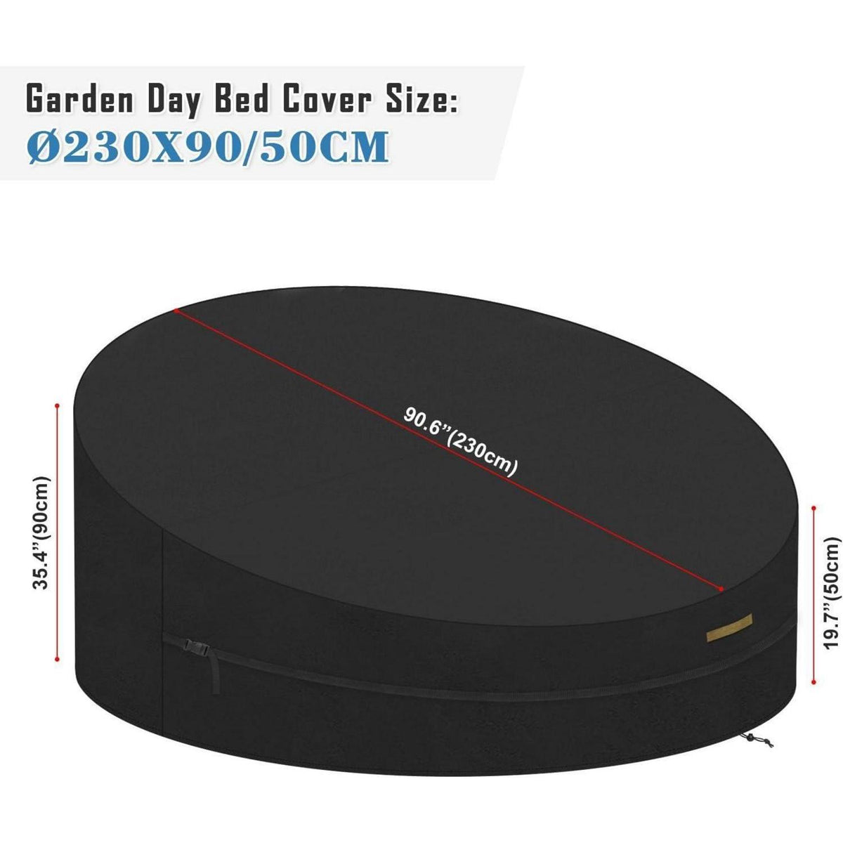 Schutzhülle für Sonneninsel Ø230cm, wasserdicht, 420D Oxford