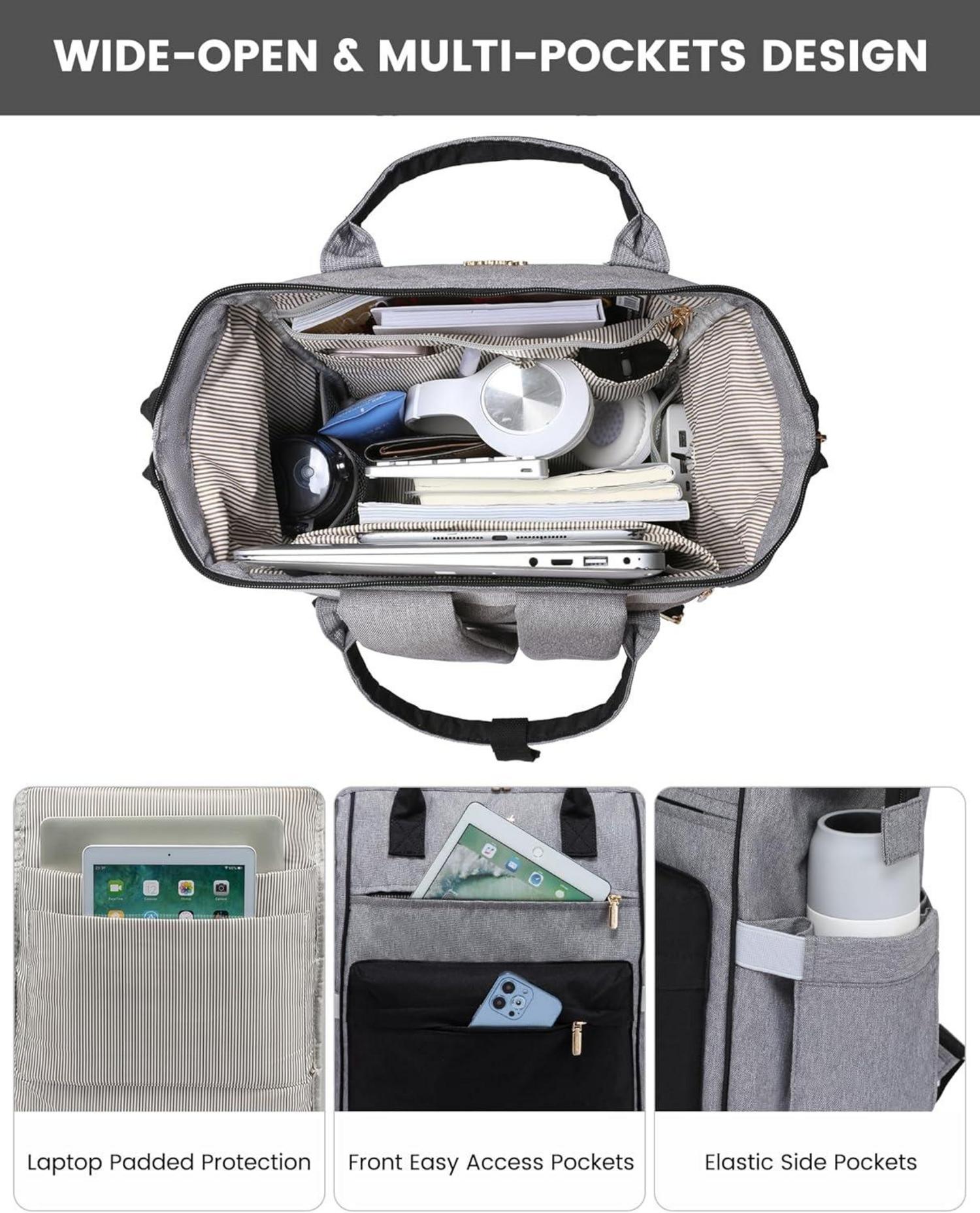 LOVEVOOK Schulrucksack Mädchen Damen Herren 15,6 Zoll Laptop