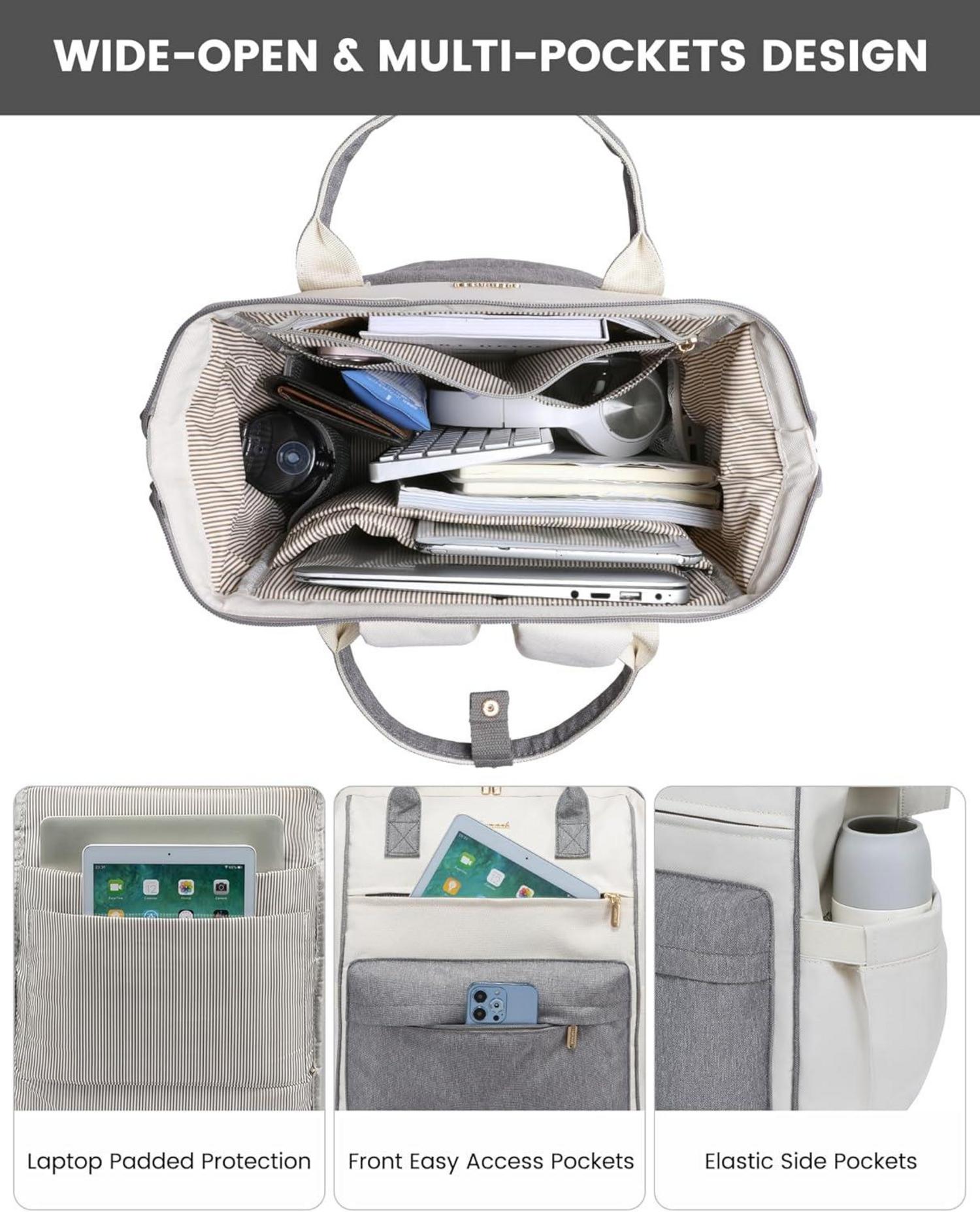 15,6 Zoll Laptop Rucksack Frauen Handtasche