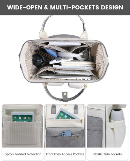 15,6 Zoll Laptop Rucksack Frauen Handtasche