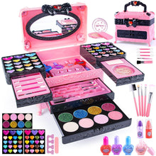 Kinderschminke Set Mädchen Makeup Spielzeug Geburtstagsgeschenke