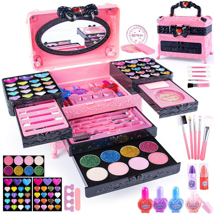 Kinderschminke Set Mädchen Makeup Spielzeug Geburtstagsgeschenke