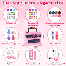Kinderschminke Set Mädchen Make-up Schminkkoffer Spielzeug