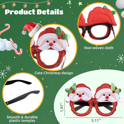 12er Set Weihnachtsbrillen Partybrillen fotobox weihnachten Kinder