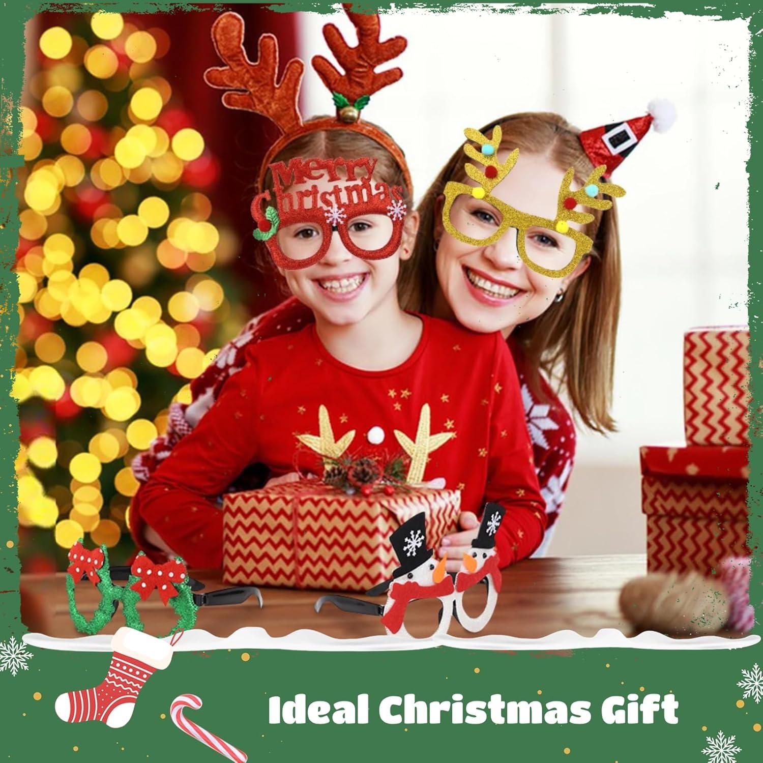 12er Set Weihnachtsbrillen Partybrillen fotobox weihnachten Kinder