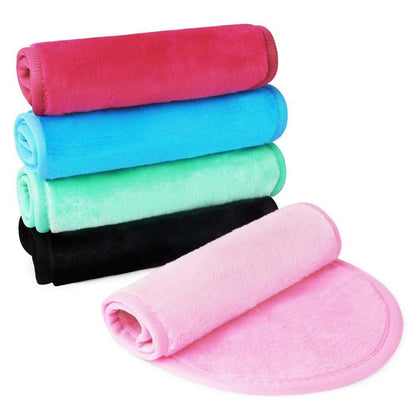 URAQT Mikrofaser Gesichtsreinigungstücher 5pcs Waschbare Abschminktücher