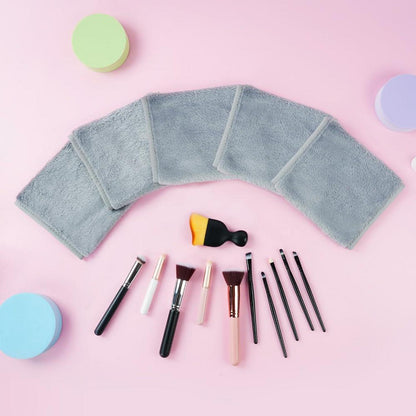 5er Pack URAQT Mikrofaser Gesichtsreinigungstücher, Waschbar & Ultraweich