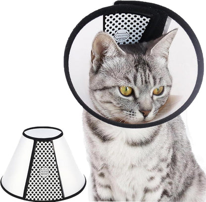 SUQ Haustier Kegel Halskrause Kunststoff Katzen Hunde 26-33cm