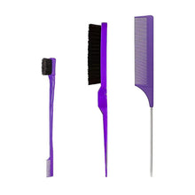 3-teiliges Haarbürsten Set für Styling und Haarschnitt
