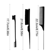 3-teiliges Haarbürsten
