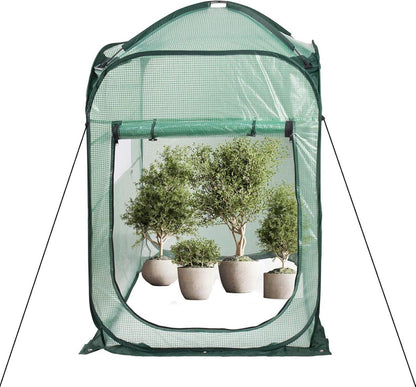 Mini Pop-Up Gewächshaus für Pflanzenüberwinterung 94x94x122cm