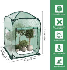 Pop Up Mini Gewächshaus für Pflanzen UV-geschützt