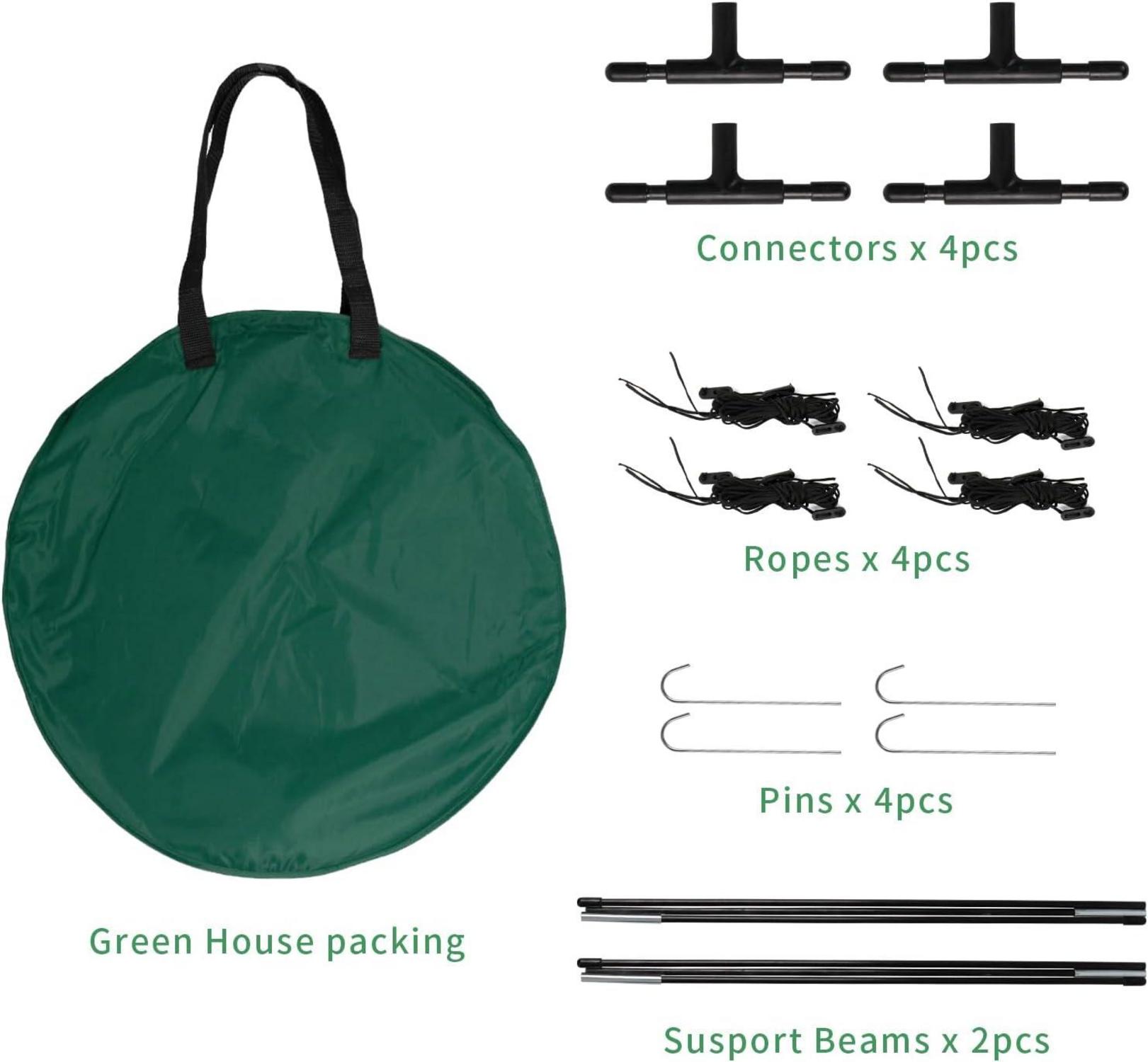 Kleines Pop-Up Gewächshaus für Pflanzen Mini Gewächshaus 94x94x122cm