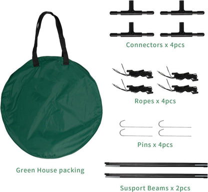 Kleines Pop-Up Gewächshaus für Pflanzen Mini Gewächshaus 94x94x122cm