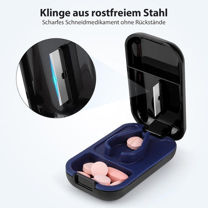 Tablettenteiler für kleine & große Tabletten, Pillenschneider