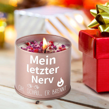 Geschenk für Frauen Lustige Metallkerze Spruch 50Std. Brenndauer