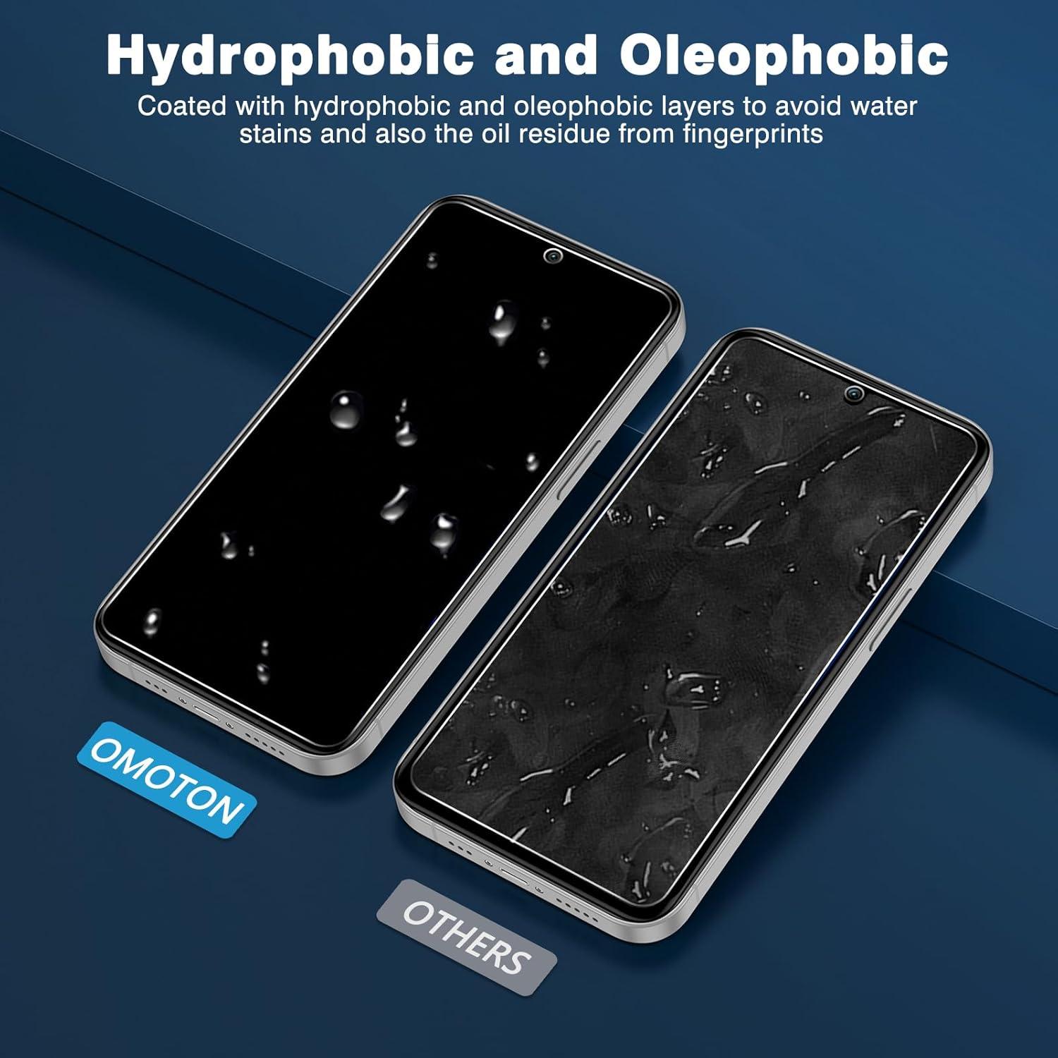 OMOTON Panzer Schutzglas Samsung Galaxy S23 FE 6.4 Zoll