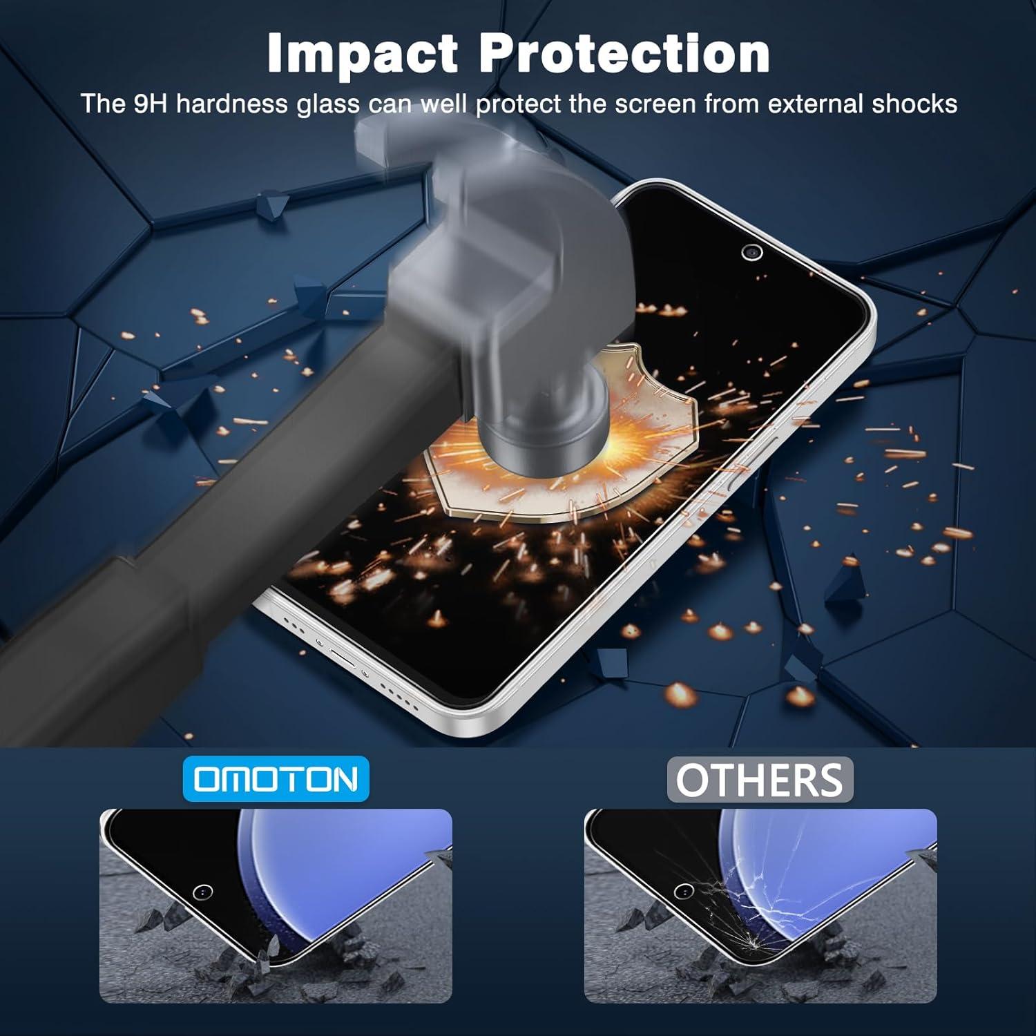 Panzer Schutzglas 2x für Samsung Galaxy S23 FE 9H Displayschutzfolie