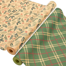 Weihnachtsgeschenkpapier Set Kraftpapier Xmas 43cm 15m Vintage
