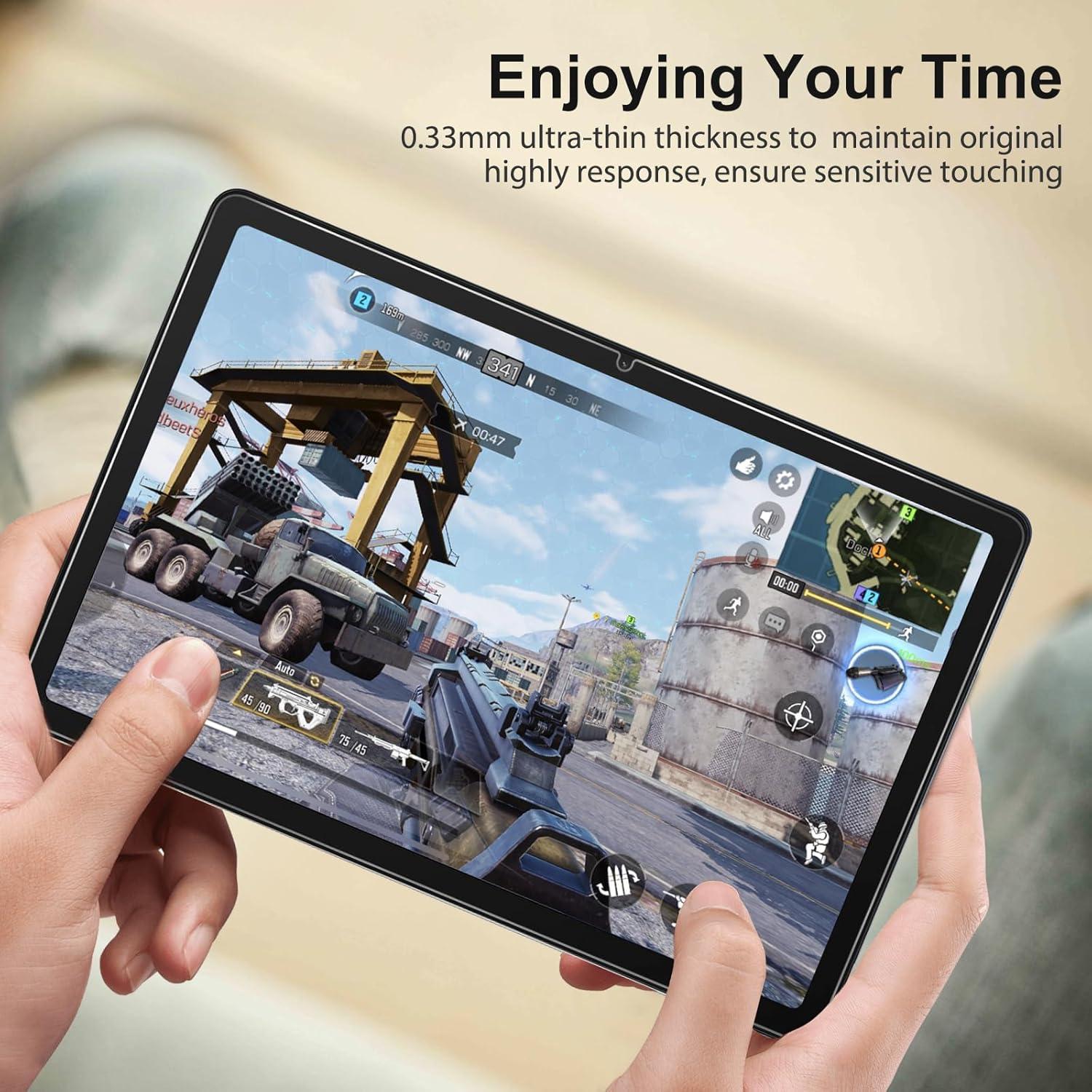 Panzer Schutz Glas Folie für Samsung Galaxy Tab A9 Plus, 9H Härte, 2