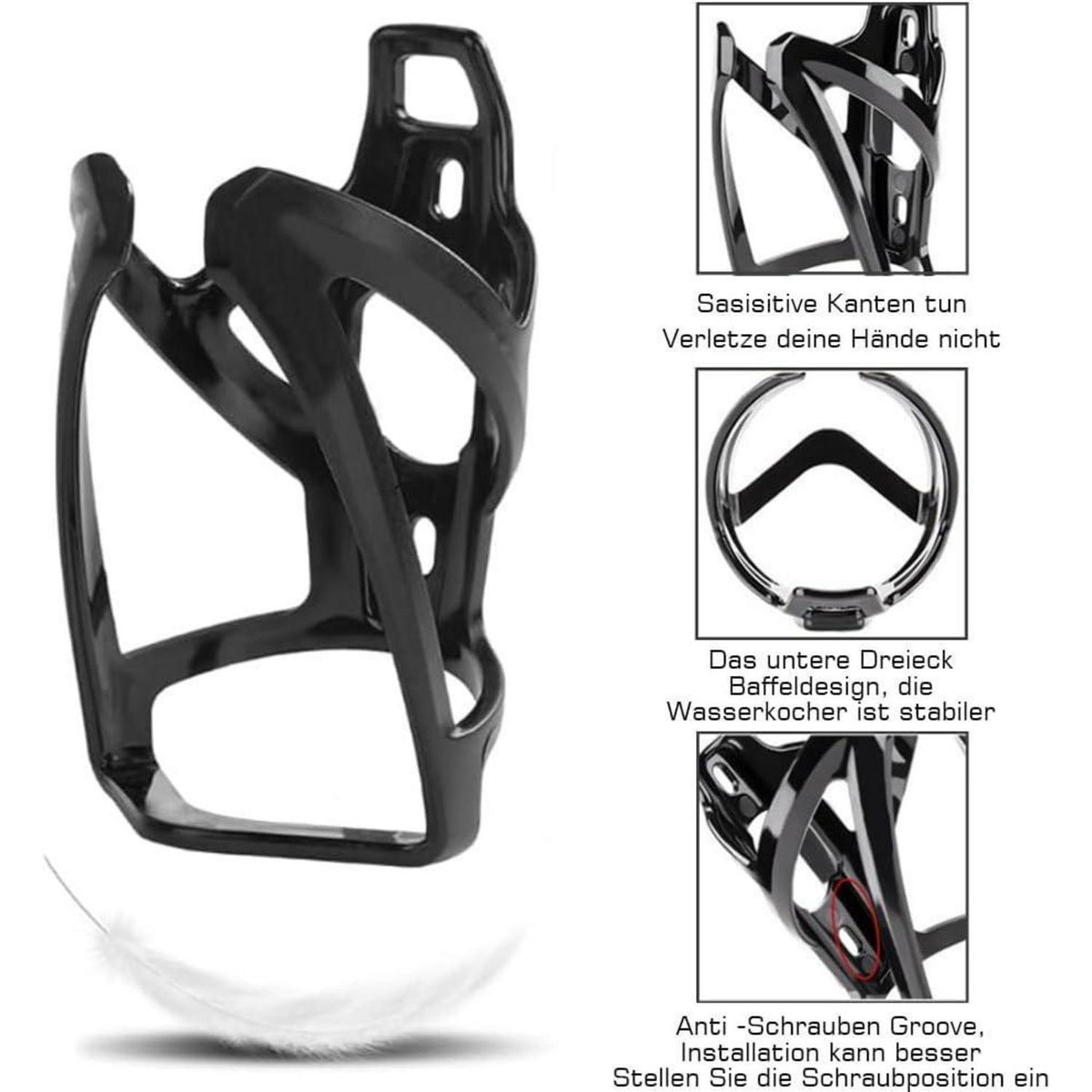 2er-Pack Fahrradflaschenhalter – Ultraleicht & Robust