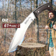 Survival Messer D2 Stahl Outdoor Jagdmesser Scheide Full