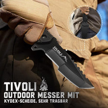 TIVOLI Survival Messer Großes Outdoor Messer D2 Stahl