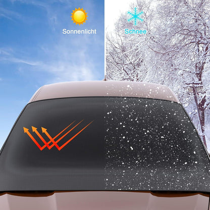 Priksia Frontscheibenabdeckung Winter Auto SUV LKW Schwarz