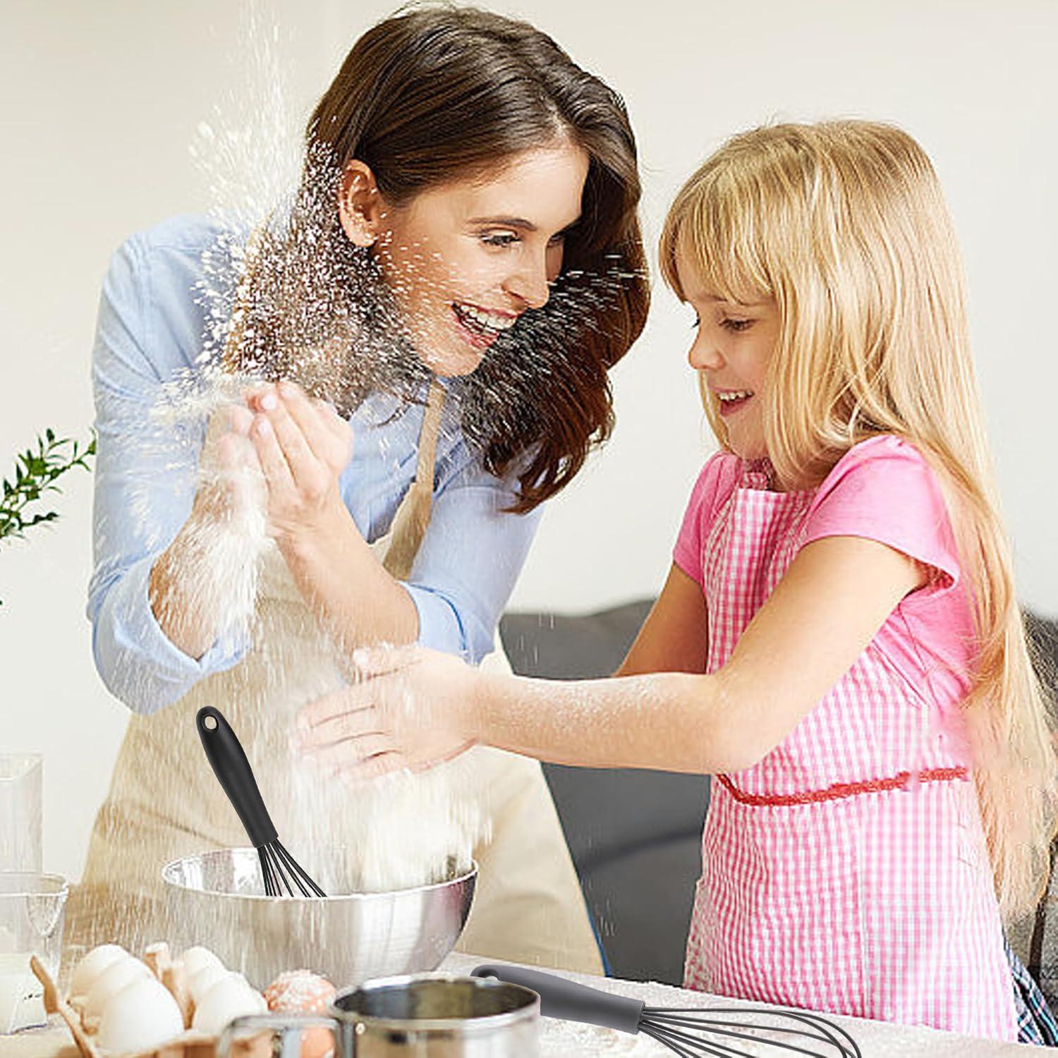 Küchen Schneebesen Set 3 Stück Silikon Rührbesen mit