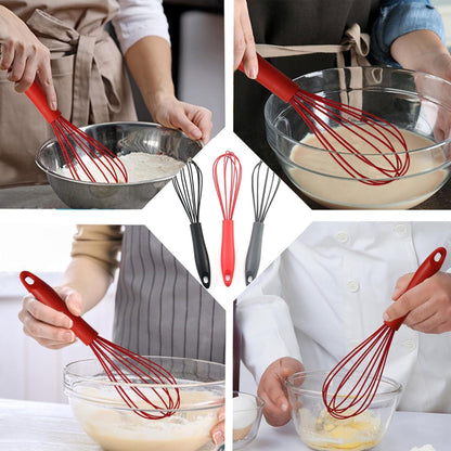 Küchen Schneebesen Set aus Silikon (3