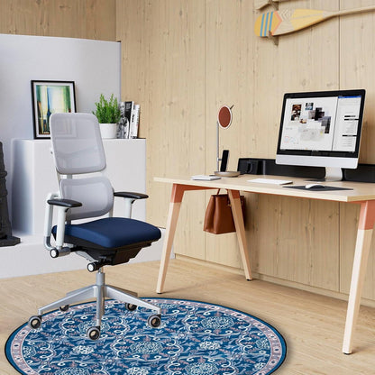 Bodenschutzmatte Gaming Bürostuhl Teppich 120x120cm rutschfest