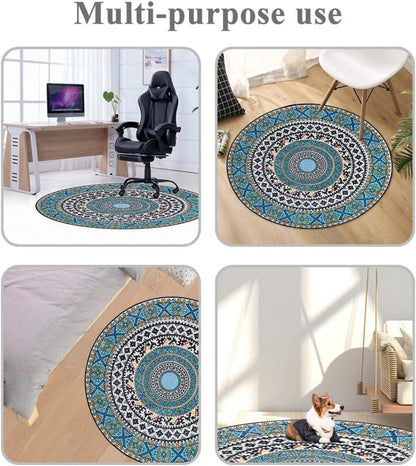 Bodenschutzmatte 120x120cm Stuhlunterlage Gaming Bürostuhl rutschfest Halt