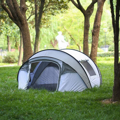 EchoSmile Camping Zelt für 4-6 Personen, Pop-up Familienzelt mit Belüftungsfenstern