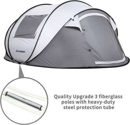 6 Personen Pop-up Camping Zelt wasserdicht Belüftungsfenster