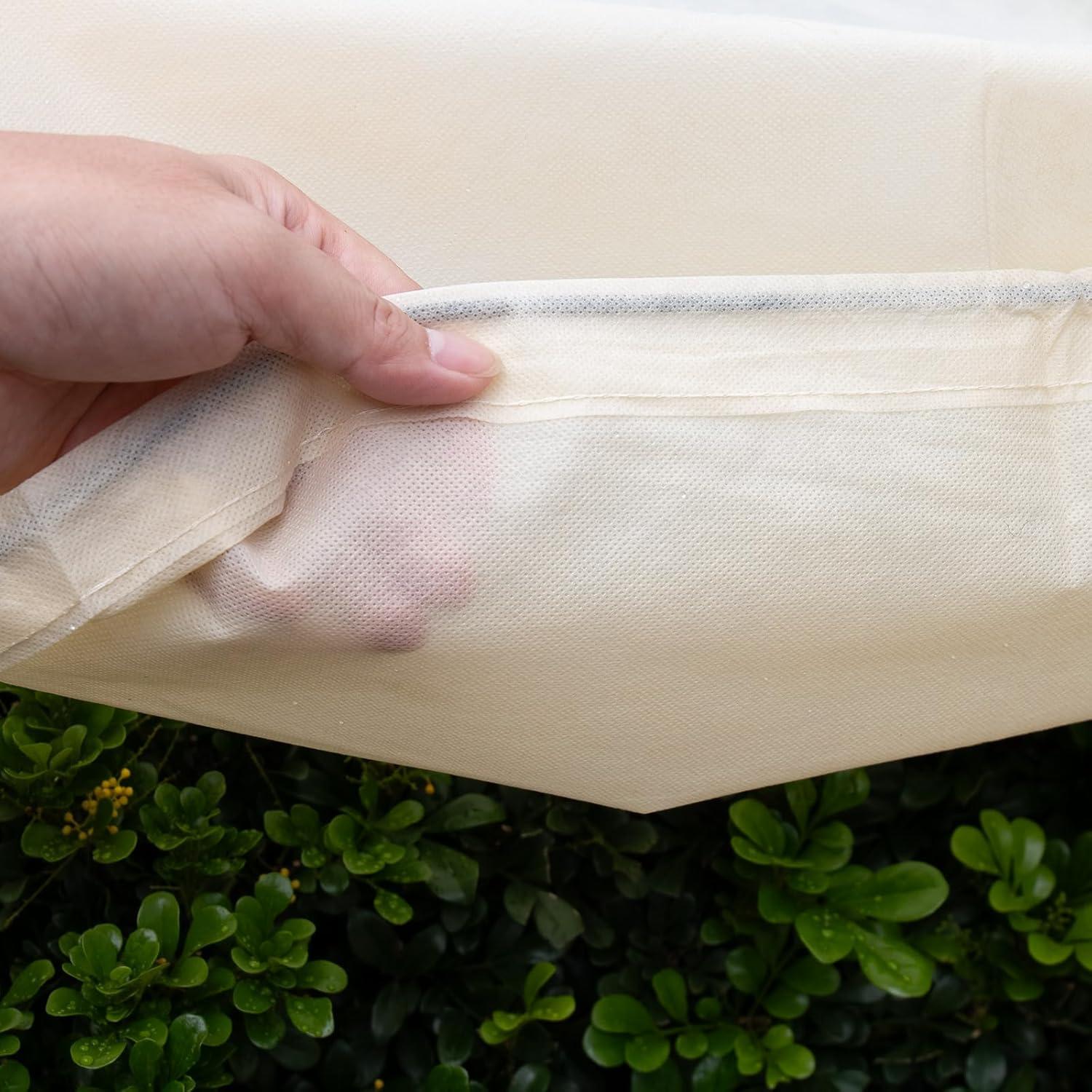 Winterschutz Blumenkästen Balkonpflanzen Kübelpflanzensack 2 Stücke -Beige