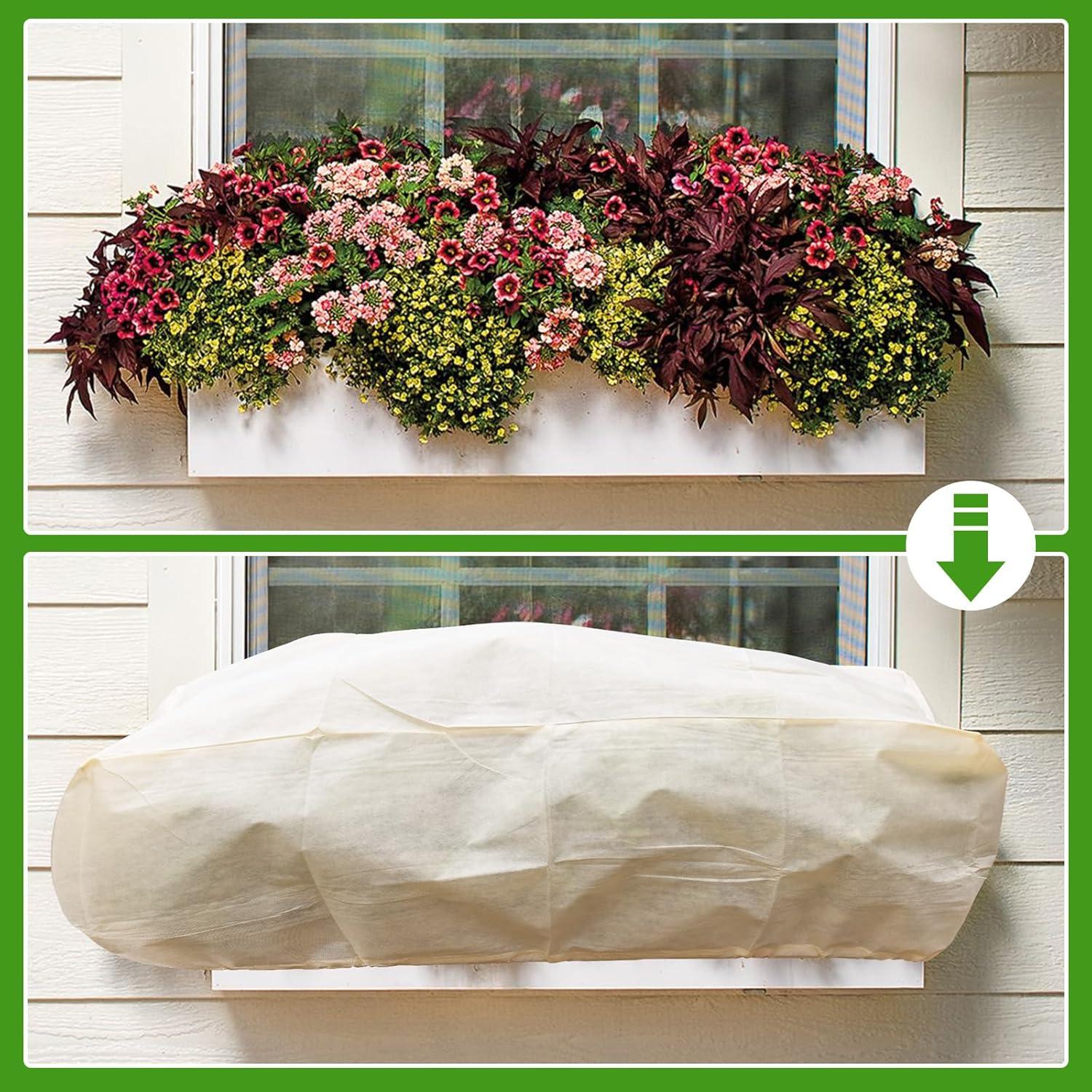 Winterschutz Blumenkasten Balkonpflanzen Kübelpflanzen 100x45x40cm 2er