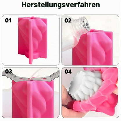 Silikon Kerzenform 3D – Stumpenkerzen Gießform für DIY Basteln