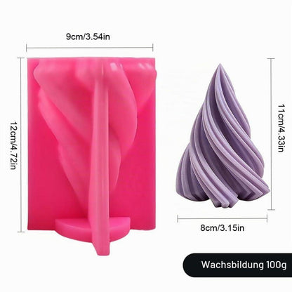 Silikon Kerzenform 3D – Stumpenkerzen Gießform für DIY Basteln