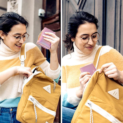 Damen Geldbörse Schwarz Klein PU-Leder