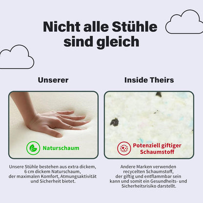Höhenverstellbarer Samt-Bürostuhl mit Rädern, 150KG Tragkraft