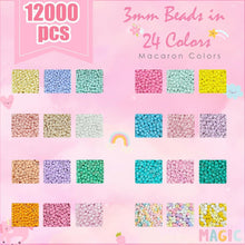 Konoz Glasperlen Set 18000+ Stück Auffädeln Pastell Mädchen