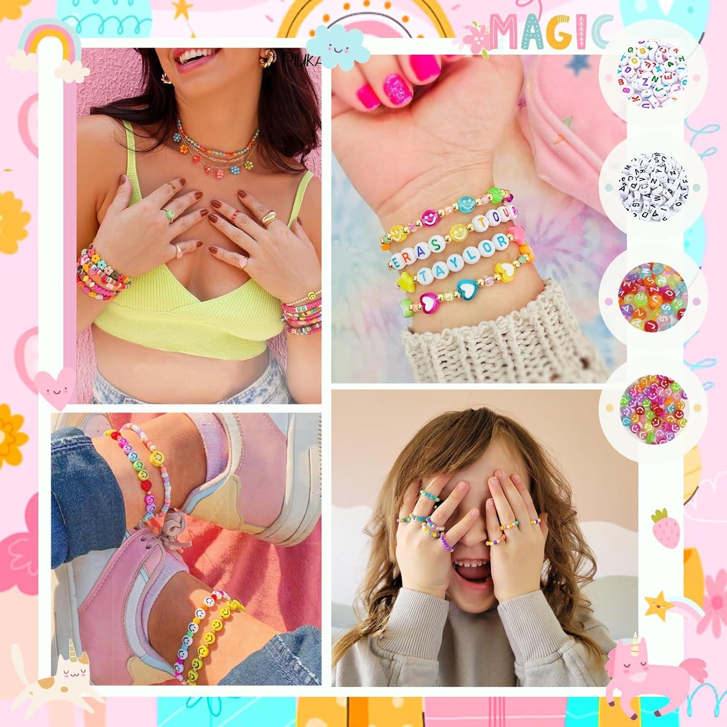 Glasperlen Set 18000+ Stück Pastell Armbänder Basteln Mädchen 3mm Seed Beads