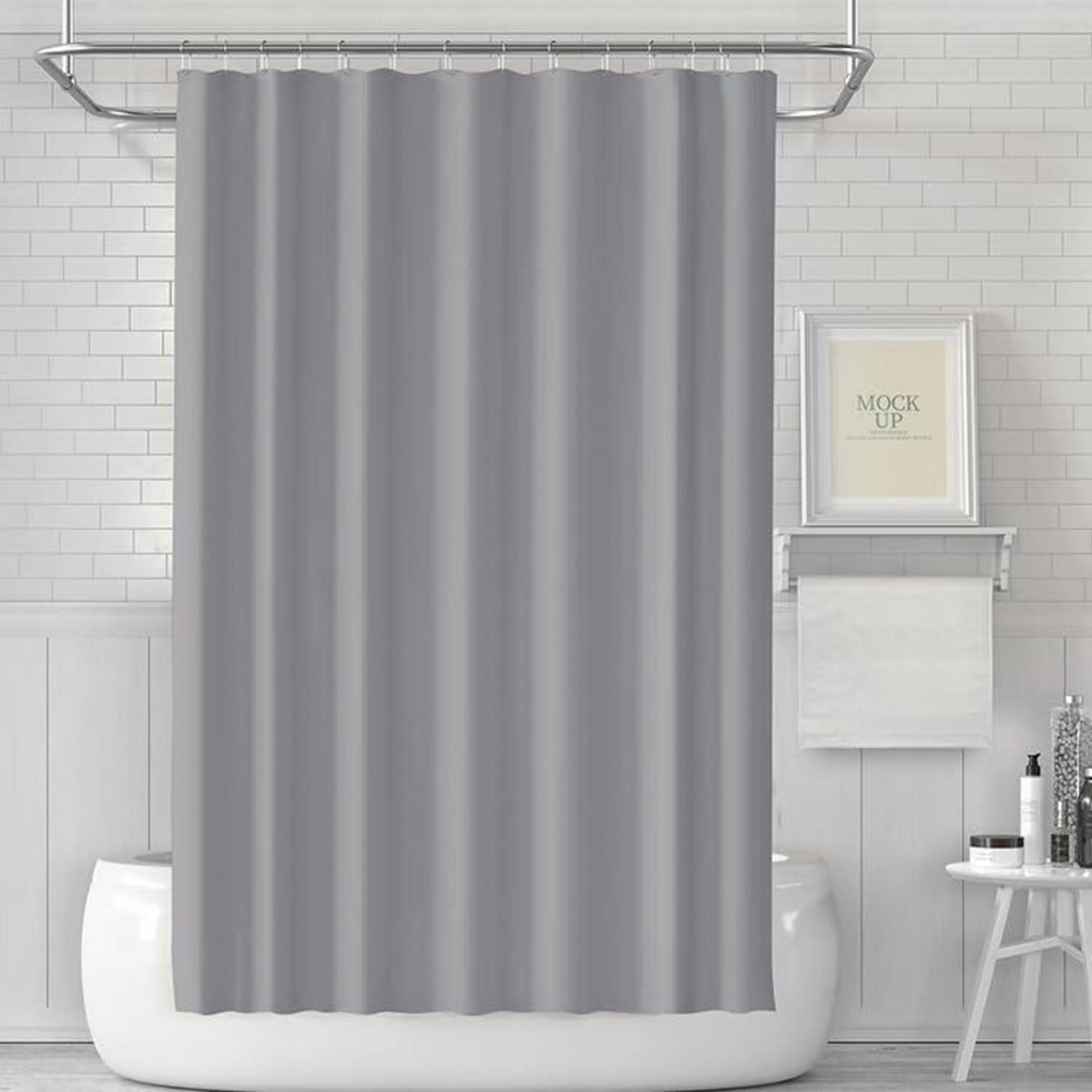 Duschvorhang Anti-schimmel Wasserdicht PEVA 180x180cm Grau