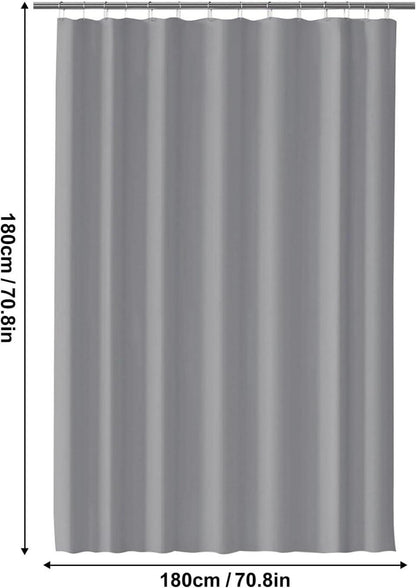 Badevorhang 180x180 cm Wasserdicht Waschbar PEVA